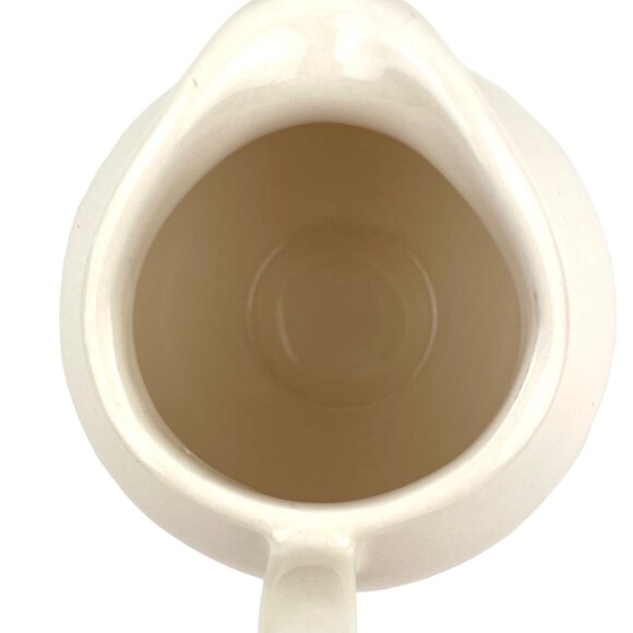 Williams Sonoma Manosque Cream Colored Ceramic Creamer Pitcher Made In Portugal - Picture 2 of 9